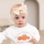 'My First Halloween' Pumpkin Embroidered Sweatshirt Jumper Personalised With Child's Name, thumbnail 4 of 4
