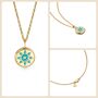 Turquoise Solis Mint Green Glowing Pendant Necklace With Uv Keyring Torch, thumbnail 9 of 12