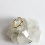 Three Bubble Cz Diamond Ring, thumbnail 1 of 7