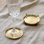 Brass Gold Coasters Anika, thumbnail 3 of 5