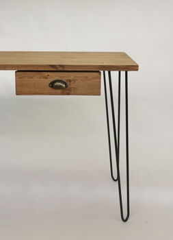 Martha Desk Vintage Desk With Hairpin Legs, 6 of 10