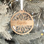 Glitter Snowflake 3D Christmas Tree Decoration Bauble, thumbnail 2 of 7