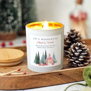 Personalised Merry Christmas Wonderful Auntie And Uncle Gift Set, 2 of 9