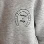 Horse Equestrian Name Sweatshirt Personalised, thumbnail 2 of 3