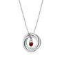 Personalised Russian Ring Garnet Crystal Necklace, thumbnail 11 of 12