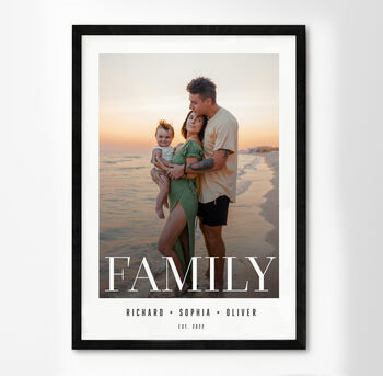 Personalised Family Photo And Words Print, 4 of 9