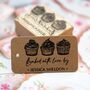 Baked With Love Cupcakes Personalised Rubber Stamp, thumbnail 1 of 5
