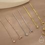 Sterling Silver Extra Tiny Cz Starburst And Moon Threader Earrings, thumbnail 6 of 12