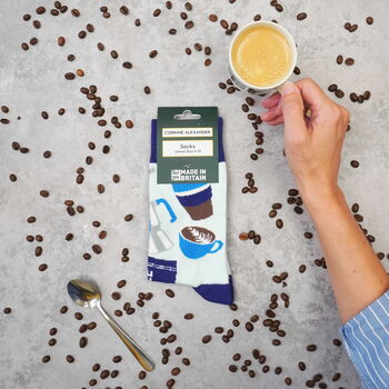 Coffee Illustrated Socks | British Made, 4 of 5