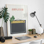 Guitar Amplifier Print | Marshall Amp Poster, thumbnail 7 of 8