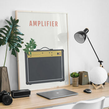 Guitar Amplifier Print | Marshall Amp Poster, 7 of 8