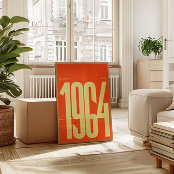 Personalised 'Groovin' Since Year Print Custom Poster, 11 of 11