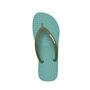 Vibrant Teal Rubber Flip Flops, thumbnail 11 of 12