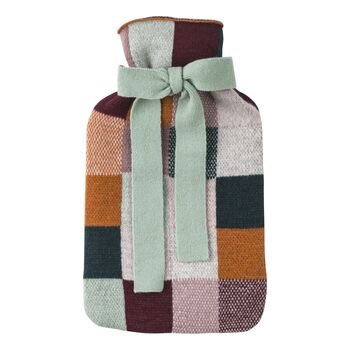 Merino Lambswool Hot Water Bottle In Patchwork Pattern, 4 of 4