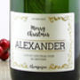 Christmas Personalised Champagne, thumbnail 5 of 5