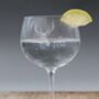 Personalised Gin Glass With Engraved Deer, thumbnail 2 of 4