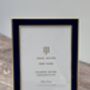 Isaac Jacobs Navy And Gold Tone Border Photo Frame, thumbnail 2 of 3