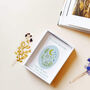 Personalised Floral Moon Bunny Hand Enamelled Pendant Necklace, thumbnail 2 of 8