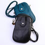 Personalised Leather Crossbody Phone Pouch, thumbnail 3 of 7
