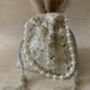 White Handcrafted Mirror Potli Bag, thumbnail 1 of 8