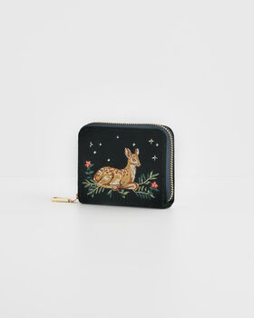 Fawn Embroidered Green Small Purse, 5 of 7