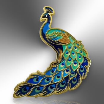 Choose Your Colour – Peacock Enamel Pin, 10 of 12