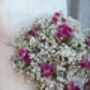 Wedding Dried Flower Bouquet Boho Cerise Rose, thumbnail 2 of 2