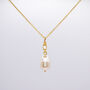 Deco Inspired Pearl Pendant Necklace, thumbnail 6 of 8