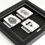 Personalised Mr And Mrs Wedding Gift Lion Playing Cards Frame, thumbnail 2 of 9