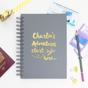 Personalised Travel Adventures Notebook, 7 of 11