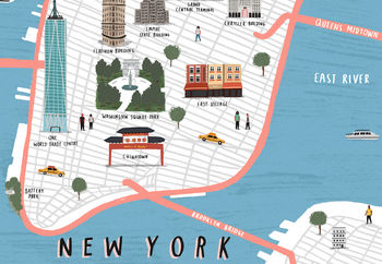 Personalised New York Map Print, 4 of 6