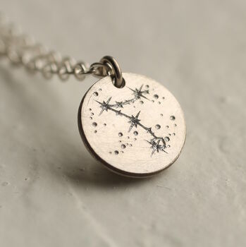Sterling Silver Zodiac Constellation Necklace, 4 of 7