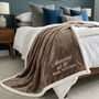 Personalised 50th Birthday Sherpa Blanket, thumbnail 6 of 12