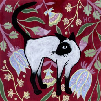 Reusable Eco Friendly Cat Art Card Blank Inside Or Optional Handwritten Message, 6 of 11