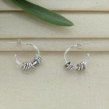70th Birthday Infinity Ring Hoop Earrings, 3 of 8