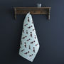 Organic Liver And White Springer Spaniel Tea Towel – A Delightful Gift For Dog Lovers, thumbnail 1 of 11
