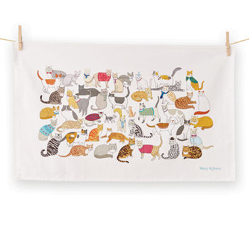 Crafty Cats Tea Towel, 4 of 4