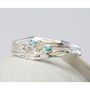 Blue Topaz Statement Bracelet With Pearl And Larimar, thumbnail 1 of 7