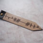 The Personalised Ogham Leather Bookmark, thumbnail 2 of 4