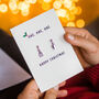Funny Gardening Christmas Card And Cufflinks Set, thumbnail 6 of 6