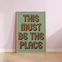 This Must Be The Place Retro Music Gift Family Print, thumbnail 3 of 3