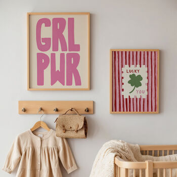 Girl Power Nursery Wall Art Print, 7 of 10