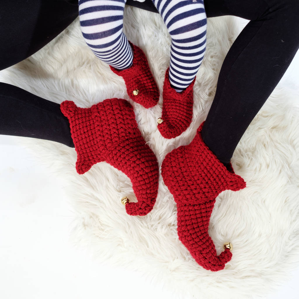 Mummy And Me Elf Slippers, 1 of 7