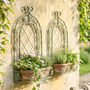 Set Of Two Spello Ornate Wall Planters, thumbnail 1 of 2