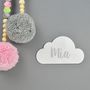 Personalised White Cloud And Colour Name Sign, thumbnail 4 of 6