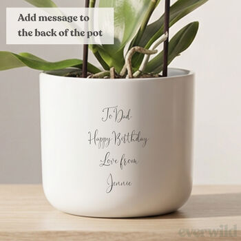 Personalised Birthday Gift For Dad | Indoor Pot Add Plant, 5 of 6
