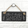 Personalised Garden Slate Hanging Sign, thumbnail 2 of 5