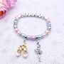 Personalised Ballerina Bracelet Gift For Girls Ballet Dancer Jewellery, thumbnail 1 of 12