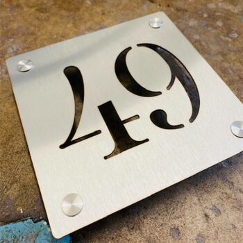 Stainless Steel House Number, 7 of 10
