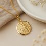 Personalised Gold Plated Sterling Silver St Christopher Necklace, thumbnail 1 of 10